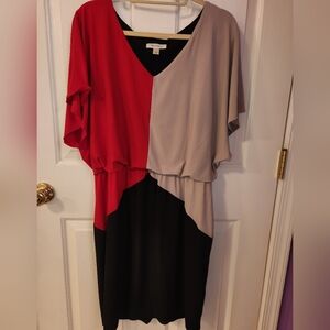Dress Barn Color Block Dress